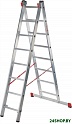 Лестница-стремянка Новая высота NV 322 двухсекционная профессиональная 2x14 ступеней