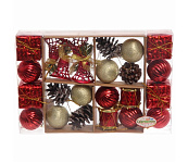 Картинка Елочная игрушка Серпантин Сказочное чудо 3 см 28 шт (красный) 201-1569