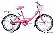 Картинка Детский велосипед NOVATRACK Girlish line 20 (розовый, 2019) (205AGIRLISH.PN9)