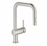 Картинка Смеситель Grohe Minta 32322DC2 (стальной)