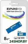 Картинка USB флэш-накопитель EXPLOYD 8GB-560-синий