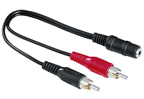 Картинка Адаптер Hama 00122375 2RCA-Jack 3.5