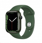 Картинка Умные часы Apple Watch Series 7 45 мм (зеленый/зеленый клевер спортивный)