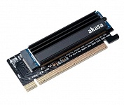 Картинка Адаптер Akasa M.2 SSD to PCIe Adapter Card with Heatsink Cooler (AK-PCCM2P-05)