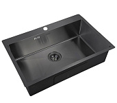 Картинка Кухонная мойка ZorG PVD 7551 (графит)