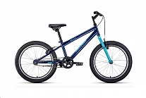 Картинка Велосипед Altair MTB HT 20 1.0 2021 (темно-синий/бирюзовый)