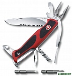Картинка Нож перочинный Victorinox RangerGrip 174 Handyman 0.9728.WC (красно-чёрный)