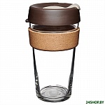 Картинка Многоразовый стакан KeepCup Brew Cork L Alder 454мл (фиолетовый)