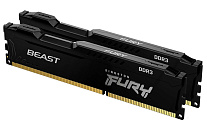 Картинка Оперативная память Kingston FURY Beast 2x4GB DDR3 PC3-14900 KF318C10BBK2/8