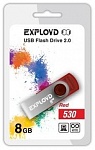 Картинка USB флэш-накопитель EXPLOYD 8GB 530 красный