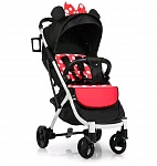Картинка Детская прогулочная коляска Sundays Baby S600 Plus (белая база, черный с красными горошинам