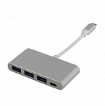 Картинка Кабель-адаптер USB-C -> 3xUSB3.0+USB-C port