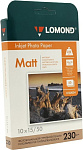 Картинка Фотобумага Lomond Матовая 10x15 230 г/кв.м. 50 листов (0102034)
