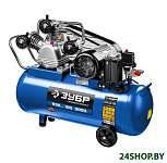 Картинка Компрессор электрический масляный ЗУБР КПМ-530-100 (синий/черный)