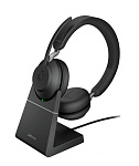 Картинка Наушники Jabra Evolve2 65 MS Stereo USB-A Desk (черный)