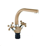 Картинка Смеситель Эверест B69-658 (бежевый)