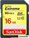 Картинка Карта памяти SanDisk Extreme SDHC Class 10 16GB (SDSDXNE-016G-GNCIN)