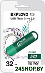 Картинка USB флэш-накопитель Exployd 32GB-570 (зеленый)