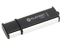 Картинка USB Flash Platinet X-Depo USB 3.0 128GB (черный/серебристый)