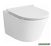 Картинка Унитаз Lucco Avva Rim Art 100314-101 с пневмокрышкой дюропласт