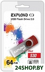 Картинка USB флэш-накопитель EXPLOYD 64GB 530 красный