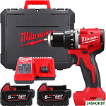 M18 M18BLDDRC-502C 4933492835 (с 2-мя АКБ 5 Ач, кейс)