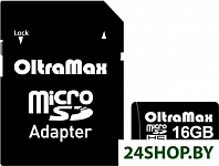 Картинка Карта памяти Oltramax MicroSDHC 16GB Class10 (с адаптером)