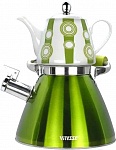 Картинка Чайник со свистком Vitesse VS-7812 (зеленый)
