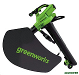 Картинка Ручная воздуходувка Greenworks GD40BVII 40V 2406907 (без АКБ)