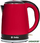 Картинка Электрочайник Delta DL-1370 (красный/черный)
