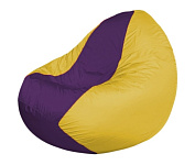 Картинка Бескаркасное кресло Flagman Classic К2.1-260 (фиолетовый/желтый)