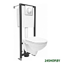 Унитаз Cersanit Delfi SET-DEL/Black/TPL/Cg