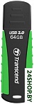 Картинка Флеш-память Transcend JetFlash 810 Black-Green 64GB (TS64GJF810)