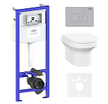 Картинка Унитаз Lavinia Boho Relfix Grance Hill Rimless 6 в 1 87561007 (матовый пластик)