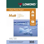 Картинка Фотобумага Lomond Односторонняя матовая A4 205г/м2 25л (0102124)