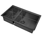 Картинка Кухонная мойка ZorG PVD 78-2-51 R (графит)
