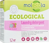 Molecola Стиральный порошок для цветного белья с растительными энзимами, экологичный, 1,2 кг