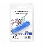 Картинка USB Flash Oltramax Exployd 570 64GB (синий) [EX-64GB-570]