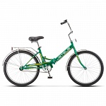 Картинка Велосипед Stels Pilot 710 24 Z010 2020 (темно-зеленый/желтый)
