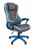 Картинка Кресло офисное CHAIRMAN Game 22 (серый/голубой)