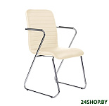 Картинка Кресло Brabix Visit CF-101 (хром/экокожа бежевый)