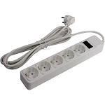 Картинка Сетевой фильтр 5BITES SP5W-130, 5 розеток, 3 м, белый