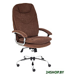 Картинка Кресло TetChair Softy LUX (флок, коричневый)