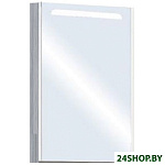 Картинка Шкаф с зеркалом для ванной Акватон Сильва 50 (1A215502SIW7L) (дуб полярный)