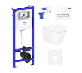 Картинка Унитаз Lavinia Boho Biore Compacto Rimless 7 в 1 87040093 (белое стекло)