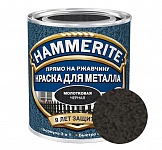 Картинка Краска Hammerite по металлу молотковая 0.5 л (черный)