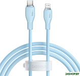 Pudding Series USB Type-C - Lightning (1.2 м, голубой)