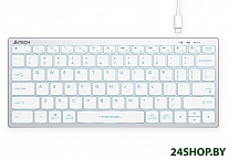 Картинка Клавиатура A4Tech Fstyler FX61 (серебристый/белый)