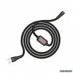 Картинка Кабель Hoco S4 Lightning (черный)