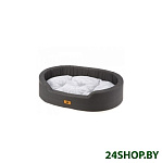 Картинка Лежанка для животных Ferplast Dandy 45 F 82941097 (с мехом, черный/белый)